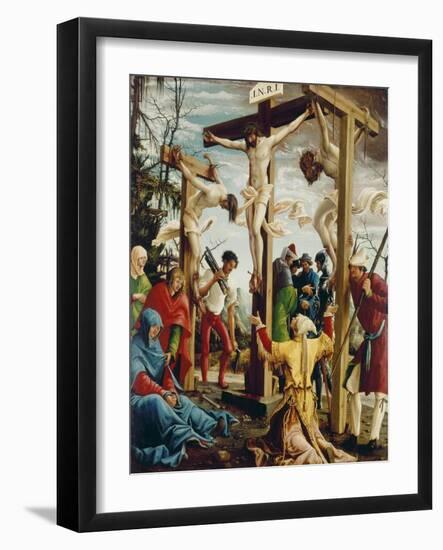 Passions/Sebastians-Altar in St.Florian the Crucifixion of Christ-Albrecht Altdorfer-Framed Giclee Print