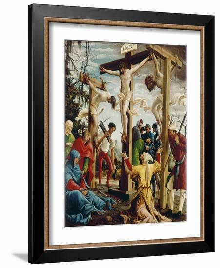 Passions/Sebastians-Altar in St.Florian the Crucifixion of Christ-Albrecht Altdorfer-Framed Giclee Print