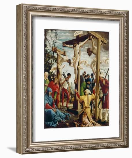 Passions/Sebastians-Altar in St.Florian the Crucifixion of Christ-Albrecht Altdorfer-Framed Giclee Print