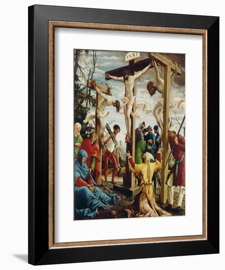 Passions/Sebastians-Altar in St.Florian the Crucifixion of Christ-Albrecht Altdorfer-Framed Giclee Print