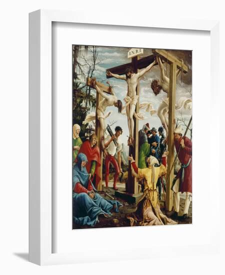 Passions/Sebastians-Altar in St.Florian the Crucifixion of Christ-Albrecht Altdorfer-Framed Giclee Print