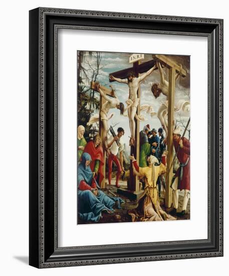 Passions/Sebastians-Altar in St.Florian the Crucifixion of Christ-Albrecht Altdorfer-Framed Giclee Print