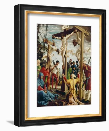 Passions/Sebastians-Altar in St.Florian the Crucifixion of Christ-Albrecht Altdorfer-Framed Giclee Print