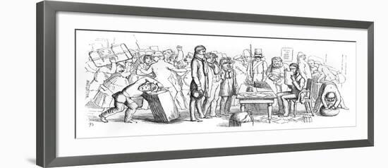 Passport Control, Venice-Richard Doyle-Framed Art Print