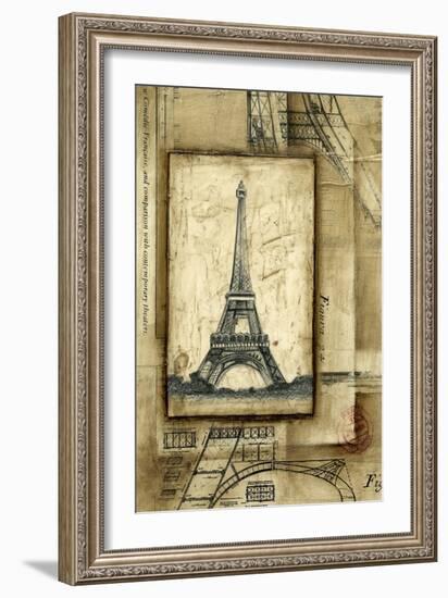 Passport to Eiffel-Ethan Harper-Framed Art Print