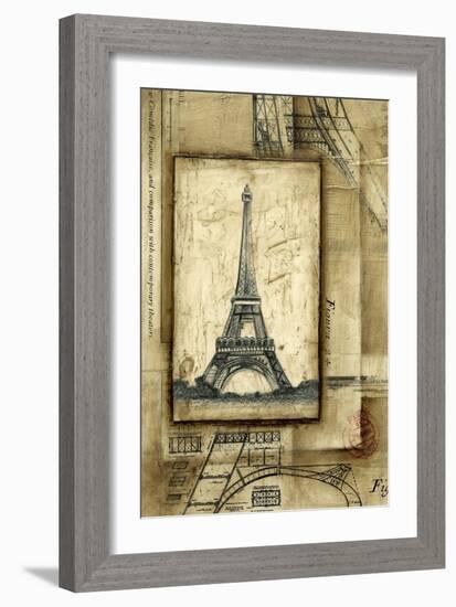 Passport to Eiffel-Ethan Harper-Framed Art Print