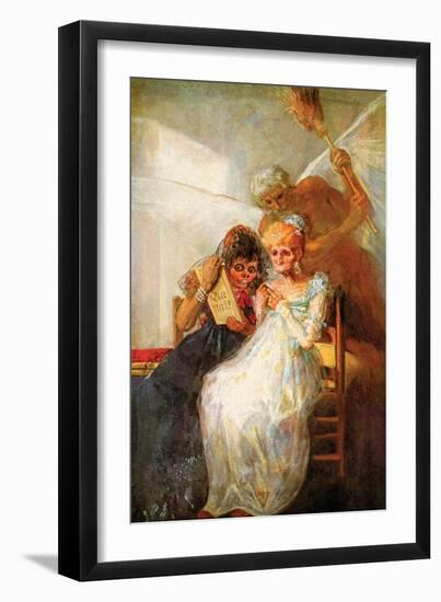 Past and Present, Then and Now-Francisco de Goya-Framed Art Print