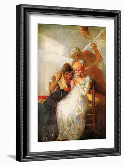 Past and Present, Then and Now-Francisco de Goya-Framed Art Print