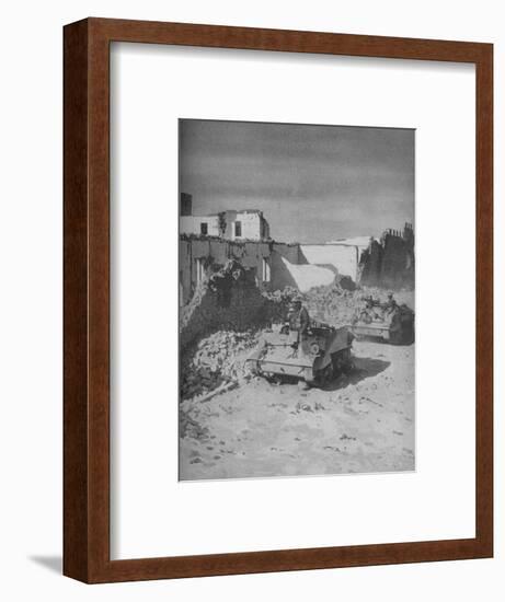 'Past Graziani's Shattered Stronghold Lies the Conquerors' Road', 1941-Unknown-Framed Photographic Print