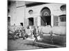 Pasta Drying in the Streets, Naples, 1897-null-Mounted Premium Photographic Print