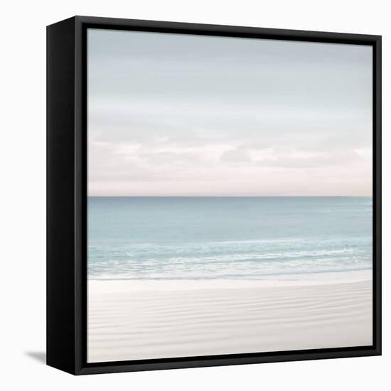 Pastel Beach White, 2024-Jesse Carter-Framed Stretched Canvas