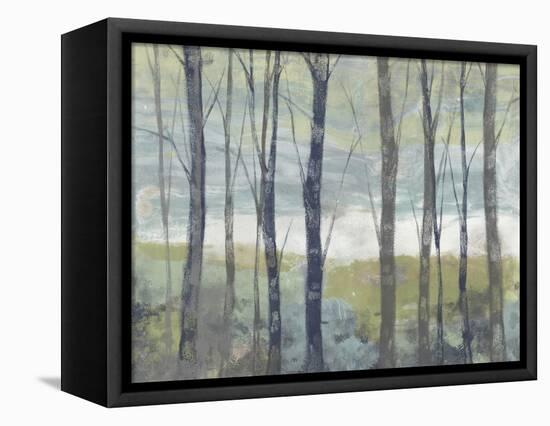 Pastel Birches I-Jennifer Goldberger-Framed Stretched Canvas