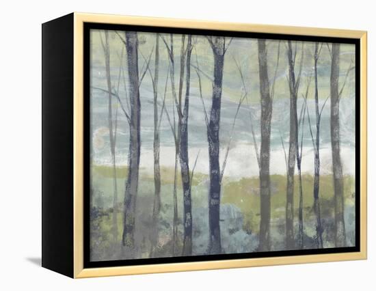 Pastel Birches I-Jennifer Goldberger-Framed Stretched Canvas