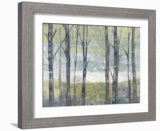 Pastel Birches II-Jennifer Goldberger-Framed Art Print