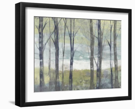 Pastel Birches II-Jennifer Goldberger-Framed Art Print