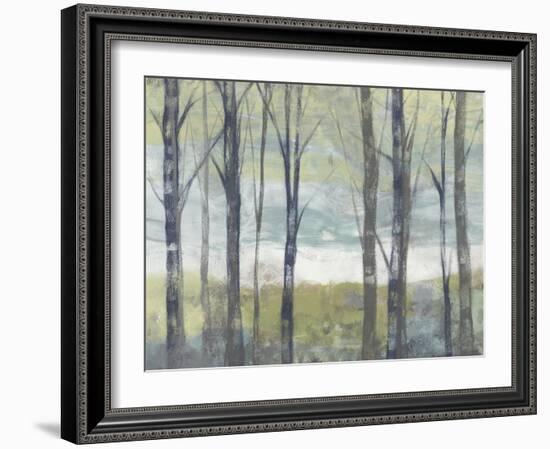 Pastel Birches II-Jennifer Goldberger-Framed Art Print