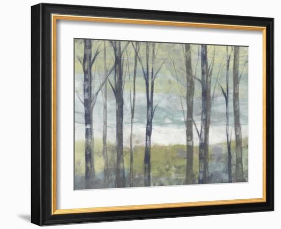 Pastel Birches II-Jennifer Goldberger-Framed Art Print