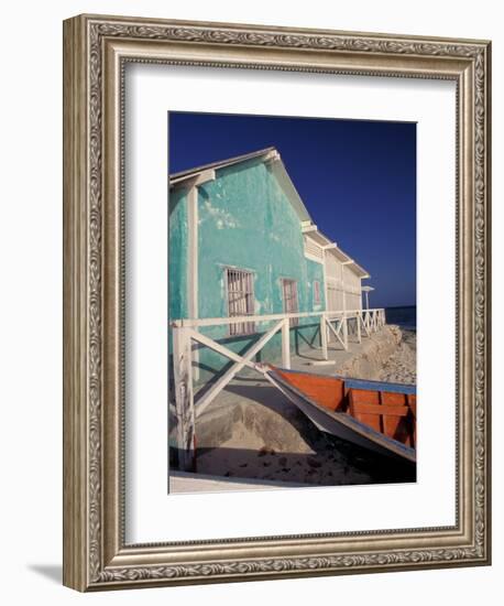 Pastel Building, Gran Roques, Los Roques, Venezuela-Stuart Westmoreland-Framed Photographic Print