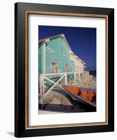 Pastel Building, Gran Roques, Los Roques, Venezuela-Stuart Westmoreland-Framed Photographic Print