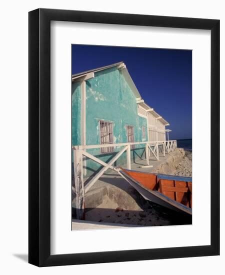 Pastel Building, Gran Roques, Los Roques, Venezuela-Stuart Westmoreland-Framed Photographic Print