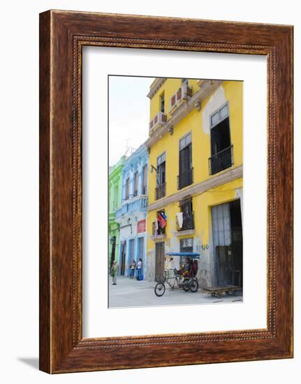 Pastel Buildings Near City Center, Havana, Cuba-Bill Bachmann-Framed Photographic Print