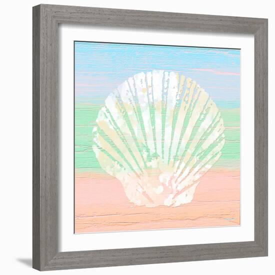 Pastel Coastal 1-Alonza Saunders-Framed Art Print