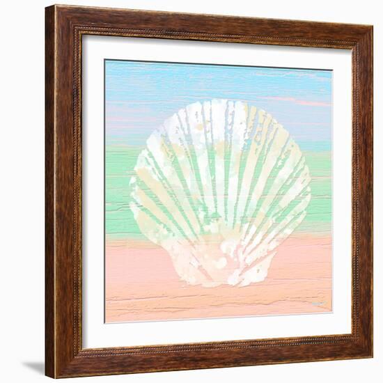 Pastel Coastal 1-Alonza Saunders-Framed Art Print