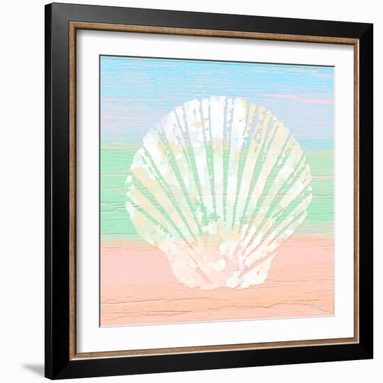 Pastel Coastal 1-Alonza Saunders-Framed Art Print