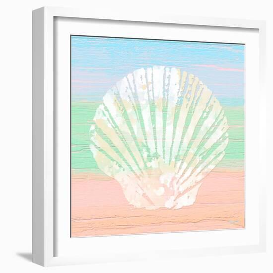 Pastel Coastal 1-Alonza Saunders-Framed Art Print