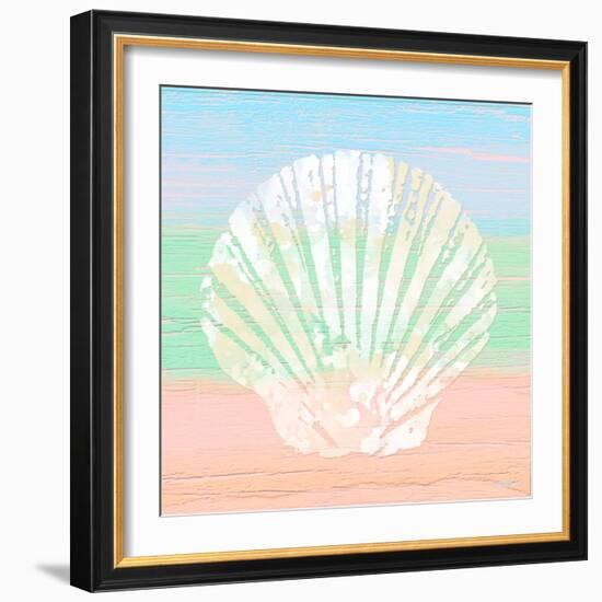 Pastel Coastal 1-Alonza Saunders-Framed Art Print