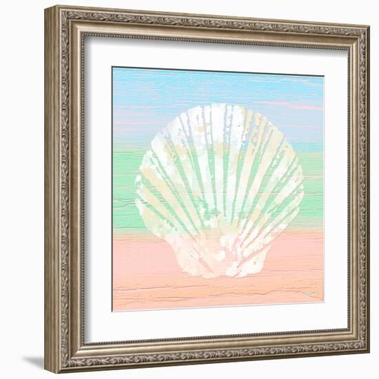 Pastel Coastal 1-Alonza Saunders-Framed Art Print