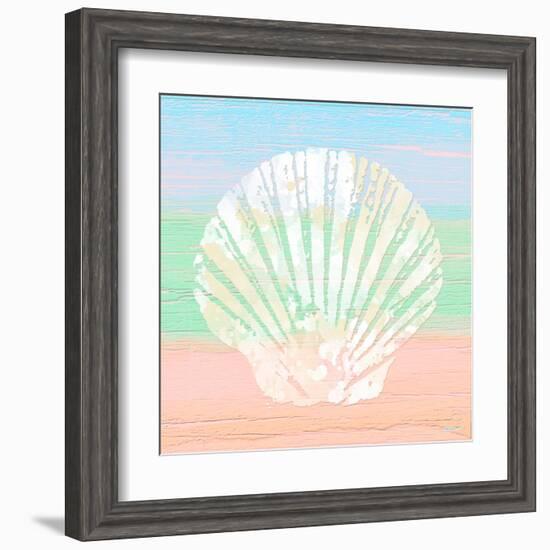 Pastel Coastal 1-Alonza Saunders-Framed Art Print