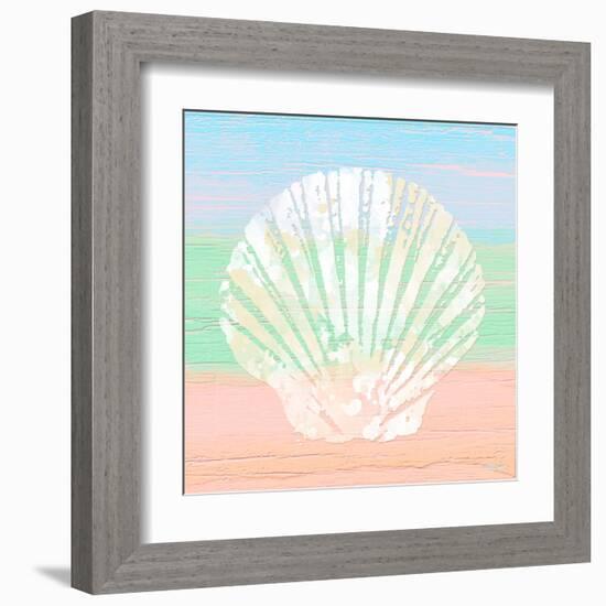 Pastel Coastal 1-Alonza Saunders-Framed Art Print