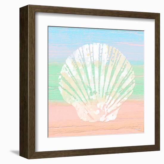 Pastel Coastal 1-Alonza Saunders-Framed Art Print