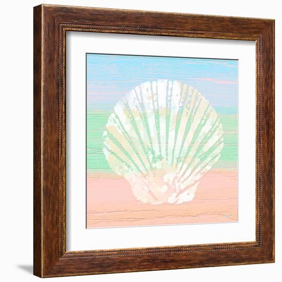 Pastel Coastal 1-Alonza Saunders-Framed Art Print