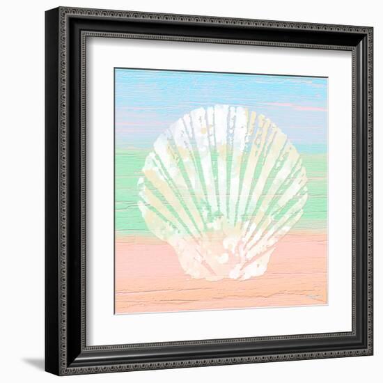 Pastel Coastal 1-Alonza Saunders-Framed Art Print