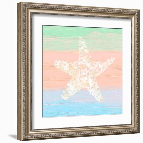 Pastel Coastal 3-Alonza Saunders-Framed Art Print