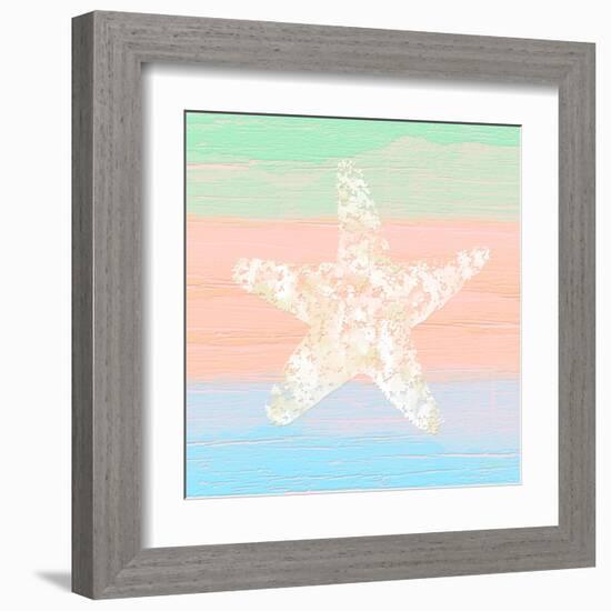 Pastel Coastal 3-Alonza Saunders-Framed Art Print