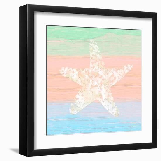 Pastel Coastal 3-Alonza Saunders-Framed Art Print
