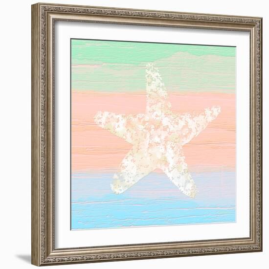 Pastel Coastal 3-Alonza Saunders-Framed Art Print