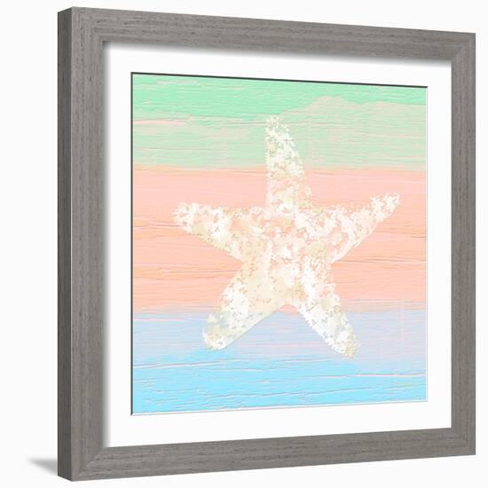 Pastel Coastal 3-Alonza Saunders-Framed Art Print