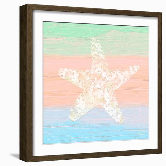 Pastel Coastal 3-Alonza Saunders-Framed Art Print