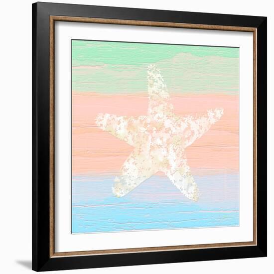 Pastel Coastal 3-Alonza Saunders-Framed Art Print