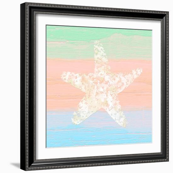 Pastel Coastal 3-Alonza Saunders-Framed Art Print