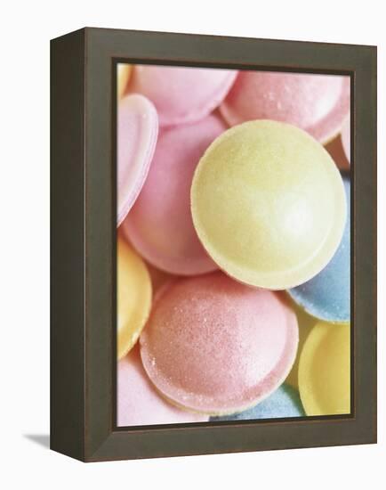 Pastel-Coloured Flying Saucers-Sam Stowell-Framed Premier Image Canvas