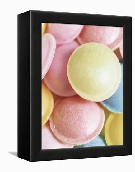 Pastel-Coloured Flying Saucers-Sam Stowell-Framed Premier Image Canvas