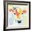 Pastel Cow I-Victoria Barnes-Framed Art Print