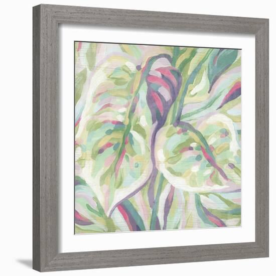 Pastel Driftwood Palm Leaves I-June Vess-Framed Premium Giclee Print