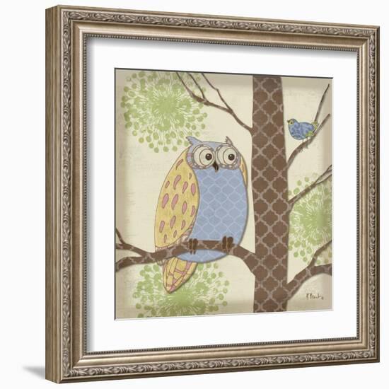 Pastel Fantasy Owls II-Paul Brent-Framed Art Print