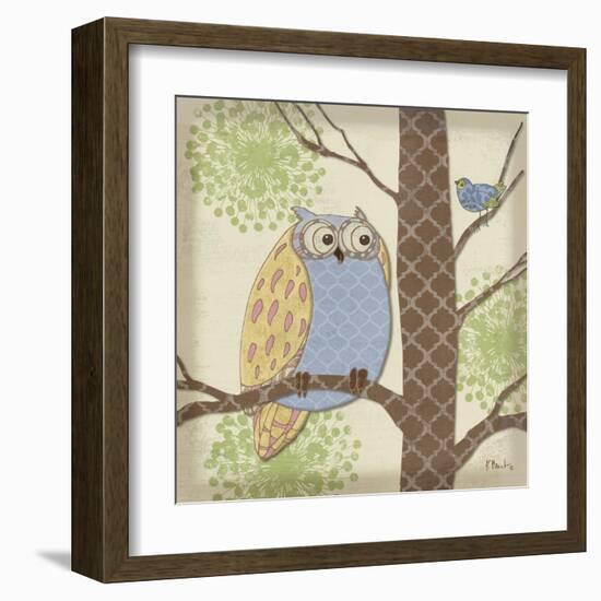 Pastel Fantasy Owls II-Paul Brent-Framed Art Print